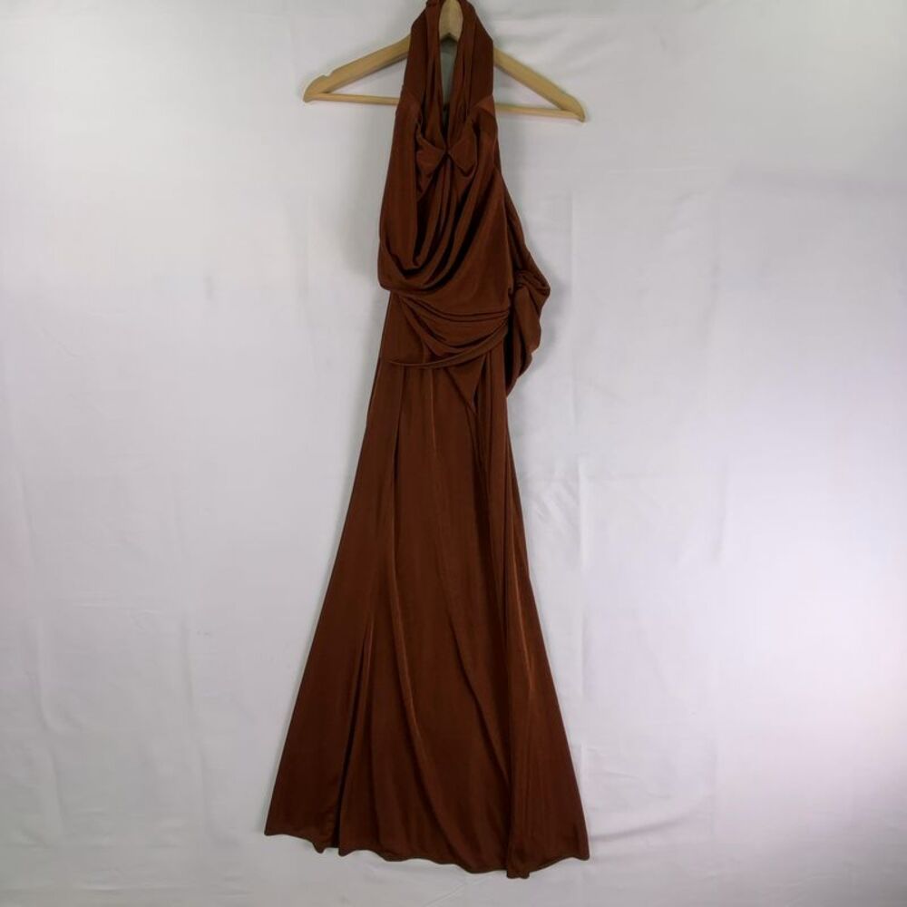 Katie May Sleeveless Backless Leyla Gown in Auburn